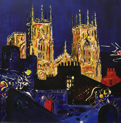 Richard Barnes - York Minster, Gold and Blue