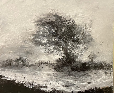 David Baumforth - blasted moorland tree on the whitby road
