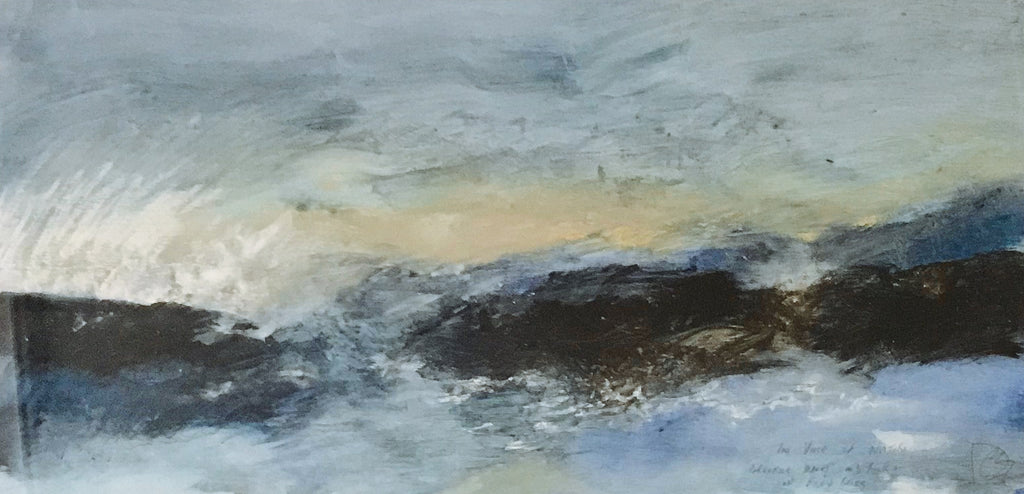 The voice of nature, breaking waves and rocks