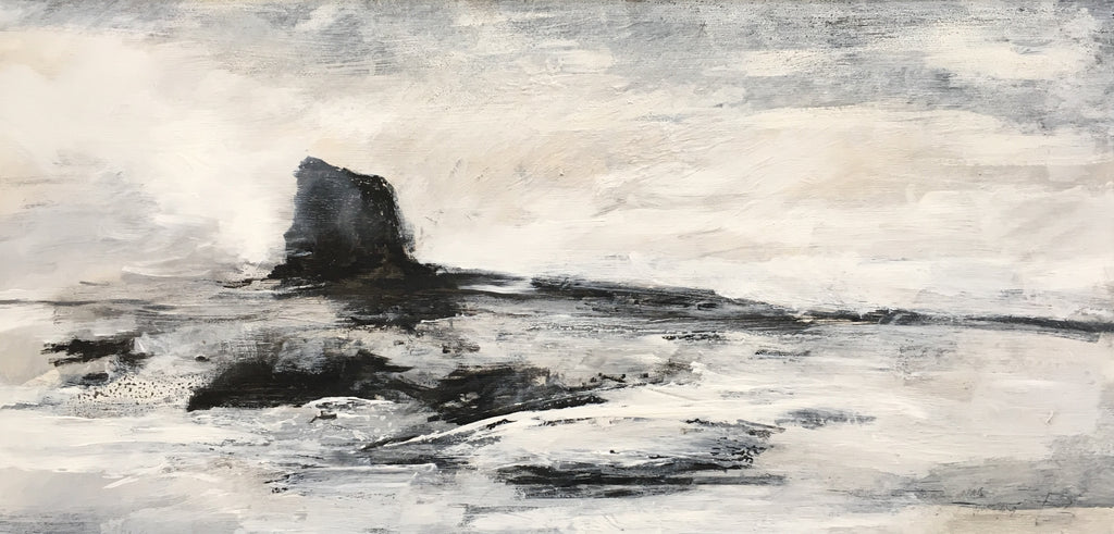 Study of Black Nab  Saltwick Bay East of  Whitby