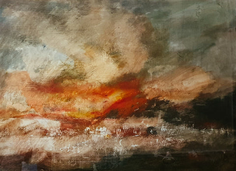 David Baumforth - Early Morning after the Storm Hunmanby Gap