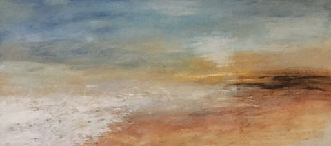 David Baumforth - Deserted Beach at Dawn south of Filey