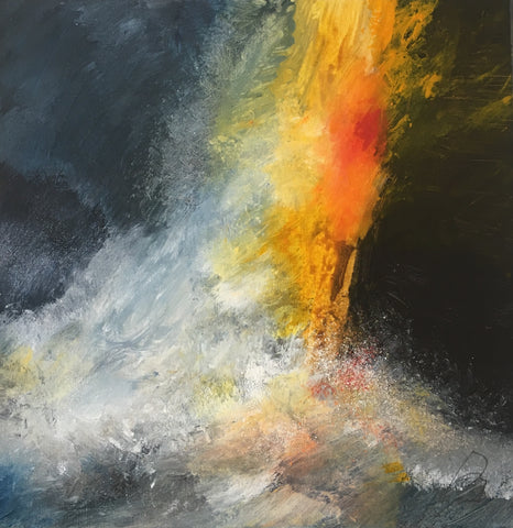 David Baumforth - Breaking Waves at Dawn Thornwick Bay