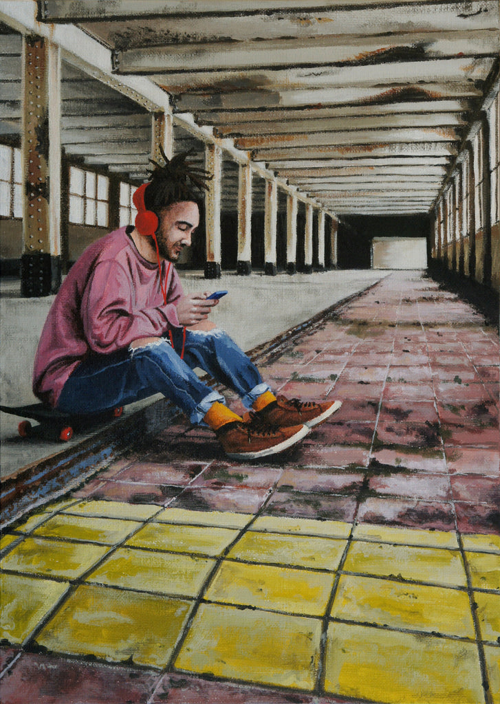 Skater, old Rowntree’s factory