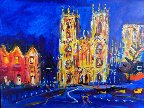 Richard Barnes - York Minster with Deep Blue