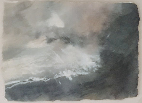 David Baumforth - Turbulent seas towards Flamborough Head