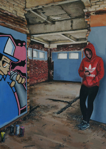 peter davis - Graffiti, old Rowntree’s factory