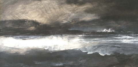 David Baumforth - The North Sea, Filey Brigg
