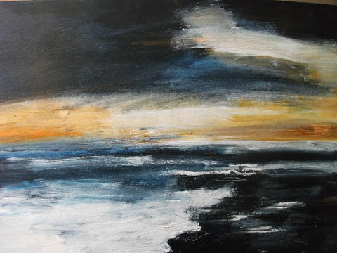 David Baumforth - Sunrise, painted on the Brigg